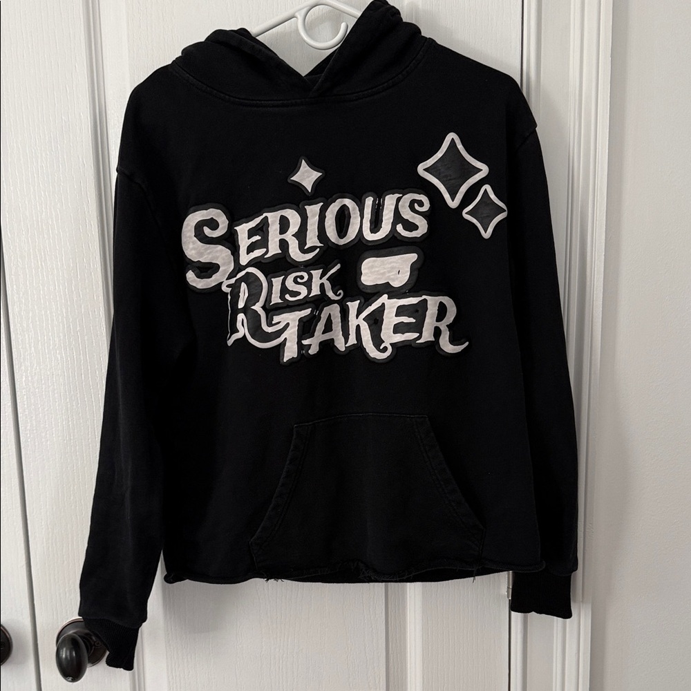 Serious motion Black Hoodie size small